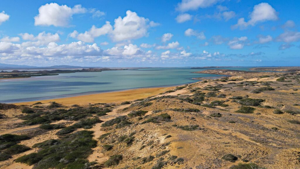 desert, blue skies, la guajira